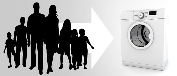 Waschmaschinen für Großfamilien