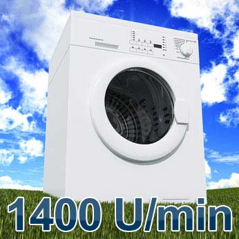 1400 U/min Frontlader Waschmaschine